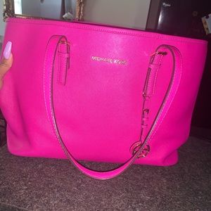 Pink Michael Kors Tote